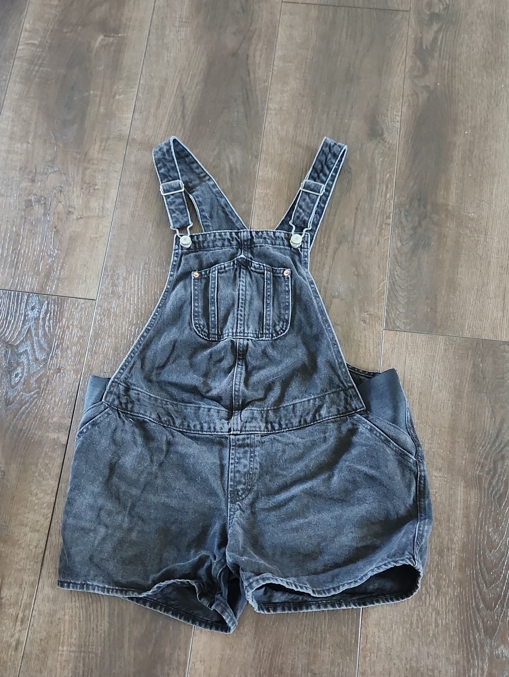 Maternity Denim Overalls in Black by Old Navy Medium